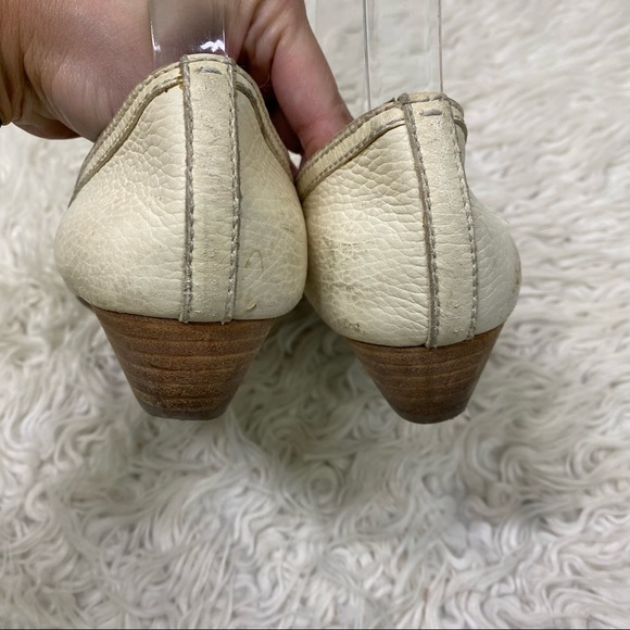 Tory Burch Off White Miller Leather Wedge Heel - Picture 4 of 6